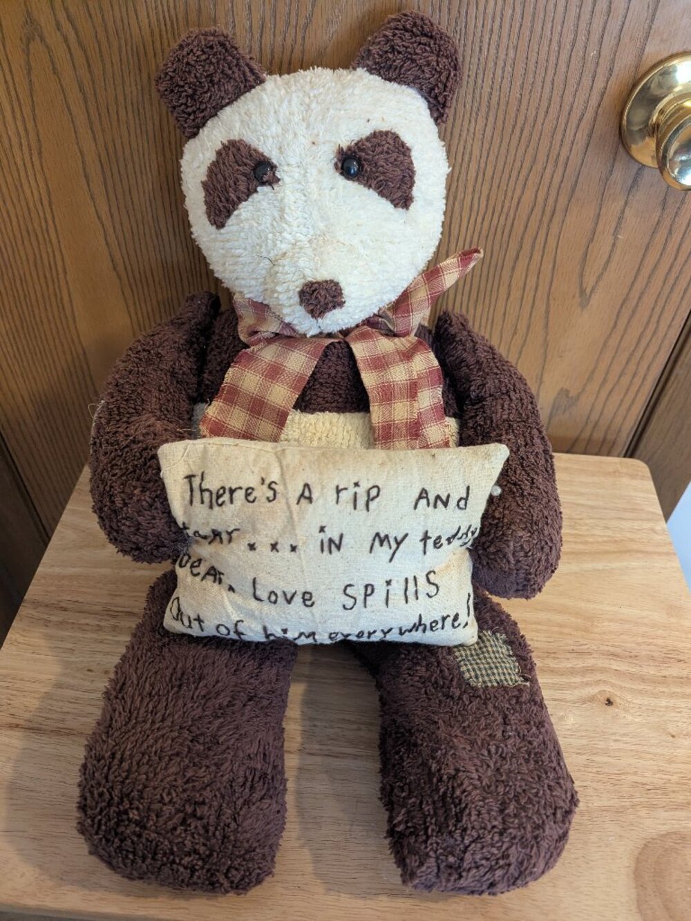 Honey and Me Collectible "Love Spills Out" Teddy Bear w/ Tags-24"